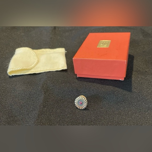 James Avery 14K Yellow Gold Ruby Tie Tack Pin Pendant - Picture 8 of 13